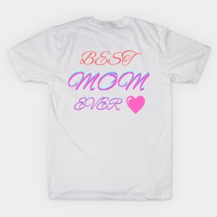 Best Knitting Mom Ever Love Heart T-Shirt